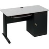 Mooreco Workstation Desk, 24" D, 48" W, 29" H, Gray, PVC 90106