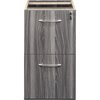 Mayline 15.24" W Pedestal File Cabinet, Gray Steel AFF20LGS