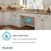 Elkay Sink, Crosstown, SS, 25x22x6", Dual ECTSRAD25226TBG3