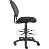 Boss Fabric Drafting Chair, 29-, Armless, Black B16215