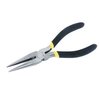 Stanley 6 in Long Nose Cutting Pliers 1 1/4 Jaw Opening Dipped Handle 84-101