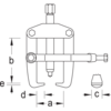 Gedore Puller, Clamping Yoke, 90 x 100mm 1.20/2