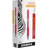 Zebra Pen Pen, Gel, Rt, 1Mm, Sarasa, Rd, PK12 46630