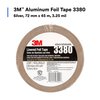 3M Foil Tape with Liner, 2-53/64inx49yd, Slvr 3380