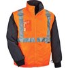 Glowear By Ergodyne Convertible Thermal Jacket, Orange, Small 8287
