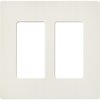 Lutron Designer Wall Plates, Number of Gangs: 2 Thermoset, Satin Finish, Biscuit SC-2-BI