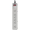 Tripp Lite Surge Protector Strip, 6 Outlet, White TLM626