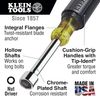 Klein Tools 1/2-Inch Nut Driver, 3-Inch Shaft, Cushion-Grip 630-1/2