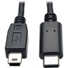 Tripp Lite USB 2.0 Cable, Hi-Speed, Mini B-C, M/M, 6ft U040-006-MINI