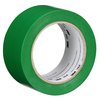 3M Vinyl Tape, Green, 2" x 36 yd., 5 mil 70006281813