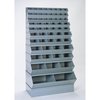 Stackbin Steel Sectional Stacking Bin, 24 in H x 15 in W, 1 Shelves, Gray 3-5SS