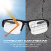 Skullerz By Ergodyne Safety Glasses, Clear Polarized DAGR-AF