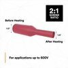 3M Shrink Tubing, 0.5in ID, Red, 200ft, PK3 FP301-1/2-200'-RED-SPOOL