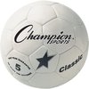 Champion Sports Soccer Ball, White/Black, Size 5, Composite Cover CLASSIC5