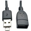 Tripp Lite USB 2.0 Cable, Adapter, A-MicroB-A, M/F, 6" U052-06N-OTG-AM