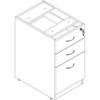 Lorell 15-1/2" W 3 Drawer Lorell Contemporary Furniture, Laminate, Cherry (Cabinet), Silver (Handle) LLR69604