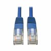 Tripp Lite Cat5e Cable, Molded, RJ45 M/M, Blue, 6ft N002-006-BL