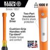 Klein Tools Insulated 1/4-Inch Nut Driver, 6-Inch Hollow Shaft 646-1/4-INS