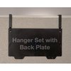 Officemate Wall File Back Plate/Hangers, Black 21729