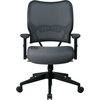 Office Star Desk Chair, Fabric, 18.56" to 22-3/4" Height, Adjustable Arms, Gray 13-V44N1WA