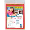 C-Line Products Reusable Dry Erase Pocket 9x12", Assorted Colors, PK10 40810