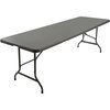 Iceberg Rectangle IndestrucTableÃ‚Â® Classic Folding Table, Charcoal - 30" x 72" BiFold, Charcoal 65467