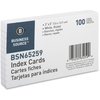Business Source Index Card, Ruled, 3"X5", White, PK100 65259