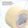 3M Masking Tape, Natural, 96mm x 55m, PK8 2307