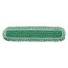 Rubbermaid Commercial 36 in L Dust Mop, Hook-and-Loop Connection, Fringe End, Green, Microfiber FGQ43800GR00