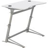 Safco Standing Desk, 31-3/4" D, 47-1/4" W, 36" to 42" H, White 1959WH