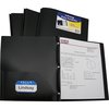 C-Line Products Poly Portfolio Folder, w/Prongs, Blk, PK25 33961