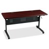 Mooreco Rectangle Training Table, 72" X 29-1/2", PVC Top, Mahogany 89880