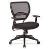 Office Star Managerial Chair, Mesh, 18-3/4" to 23" Height, Adjustable Arms, Black 5500