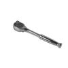 Klein Tools 3/8" Drive 72 Geared Teeth Round Head Style Hand Ratchet, 7" L, Chrome Plated Finish 65720