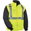 Glowear By Ergodyne Convertible Thermal Jacket, Lime, Large 8287