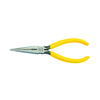 Klein Tools 7 3/16 in D203 Long Nose Plier, Side Cutter Plastic Dipped Handle D203-7C