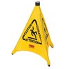 Rubbermaid Commercial pop-up safety cone, 20 in H, 21 in W, FG9S0000YEL FG9S0000YEL