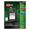 Avery 4" x 4" GHS Chemical Labels for Inkjet Printers 200 labels/50-sheets 7278260524