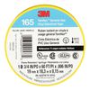 3M Elec Tape, 60 ft Lx3/4 in W, 6 mil, Yellow 165YL4A