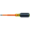 Klein Tools Insulated Slotted Screwdriver 3/16 in Round 601-4-INS