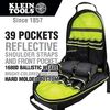 Klein Tools Backpack, Tool Backpack, Black, Ballistic Nylon, 39 Pockets 55597