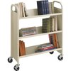 Safco Book Cart, Single Sided, Steel, Powder Coat 5358SA