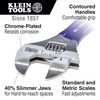 Klein Tools Slim-Jaw Adjustable Wrench, 4-Inch D86932