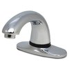 Rubbermaid Commercial Sensor 4" Mount, 1 Hole Low Arc Bathroom Faucet, Polished chrome 1782743