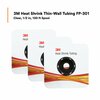 3M Shrink Tubing, 0.5in ID, Clear, 100ft FP301-1/2-100'-CLEAR-SPOOL