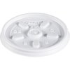 Dart Lid for 2 to 6 oz. Hot Cup, Flat, Vented, White, Pk1000 6JL