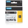 Dymo Label Tape Cartridge, White/Black, Labels/Roll: Continuous 1805437