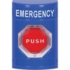 Safety Technology International Emergency Push Button, Blue, Red Button SS2409EM-EN