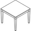 Lorell Square Lorell Mahogany Finish Solid Wood Corner Table, 26.2 W X 26.2 L X 29.5 H, Birch, Mahogany LLR59543