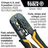 Klein Tools 7 1/2 in Crimper and Connector Kit Ethernet, RJ45 VDV226-817